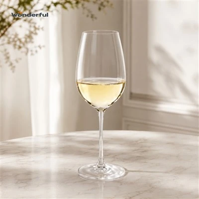 Classic Tulip Lead-Free Crystal White Wine Glass